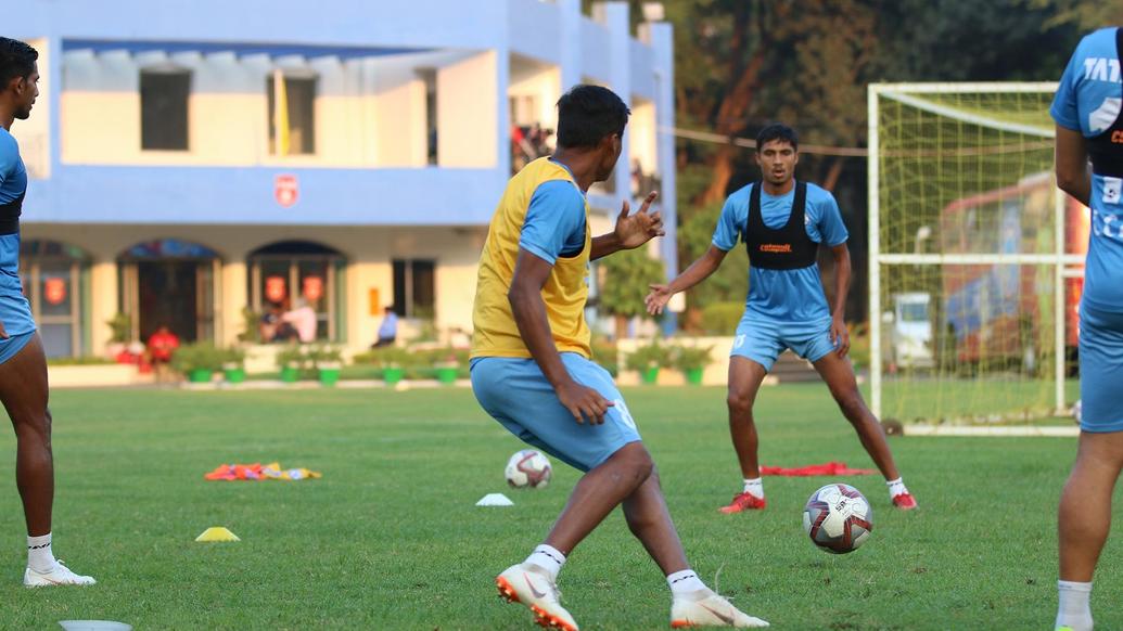 Jamshedpur FC squad training ahead of a tough match against FC Goa