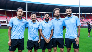 Jamshedpur FC's Squad Makes Their First Visit of the Season to The Furnace