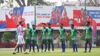 Reserves practice ahead of match with Imphal's Trau FC