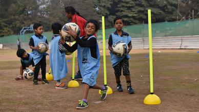 Photo Gallery: Glimpses from the inauguration of a fourth football school in association with DBMS High School