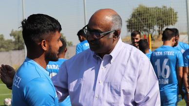 Jamshedpur FC chairman Mr. Sunil Bhaskaran visits the training camp in Madrid, Spain