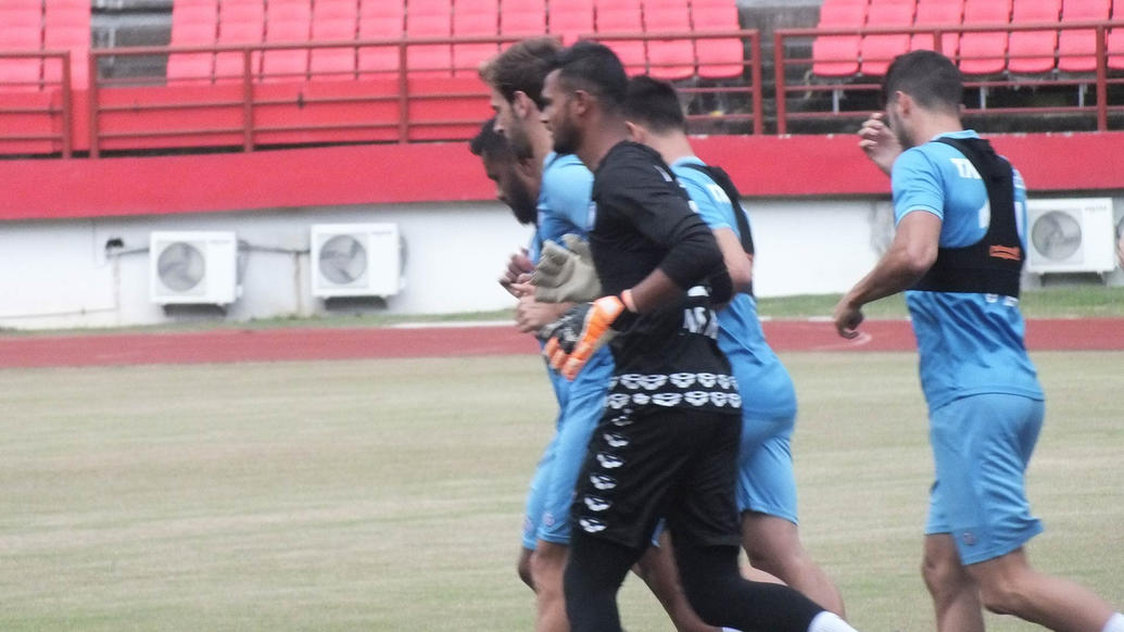 Jamshedpur FC's first day of training at the JRD Tata Sports Complex