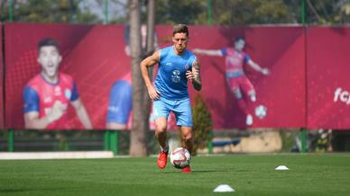 Jamshedpur FC squad go all out in an intense training session Jamshedpur FC squad go all out in an intense training session