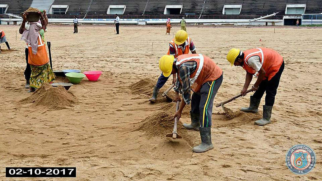JRD Tata Sports Complex getting game ready for the ISL JRD Tata Sports Complex getting game ready for the ISL