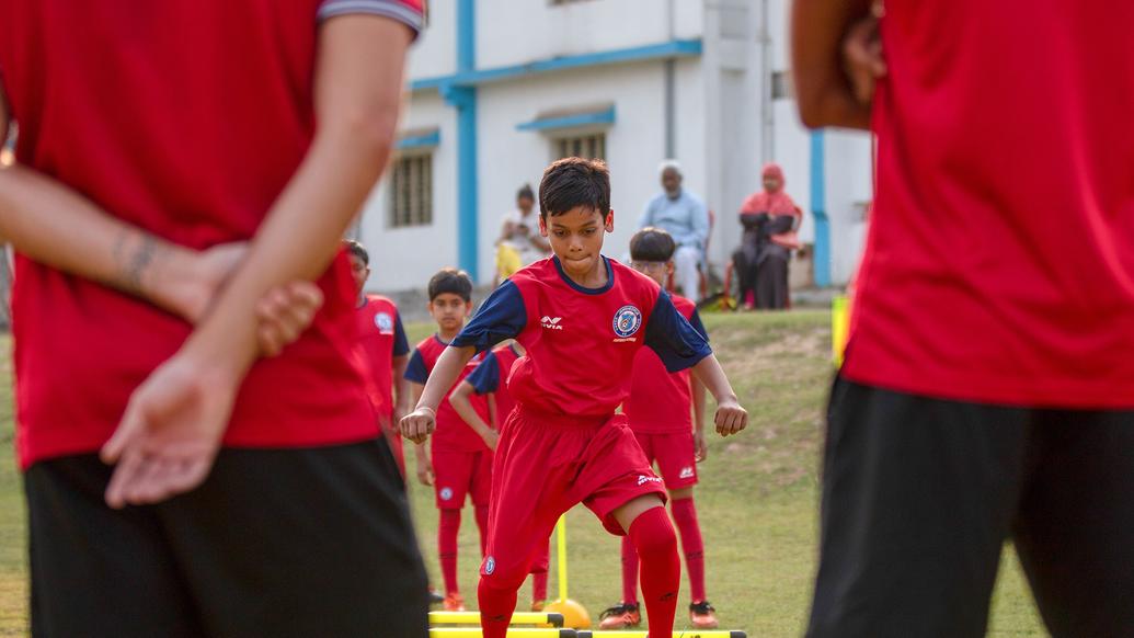 Pablo, Farukh and Augustin visit RVS Academy Football School for knowledge sharing