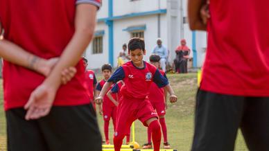 Pablo, Farukh and Augustin visit RVS Academy Football School for knowledge sharing