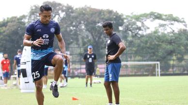 Jamshedpur FC players slog it out in the training session