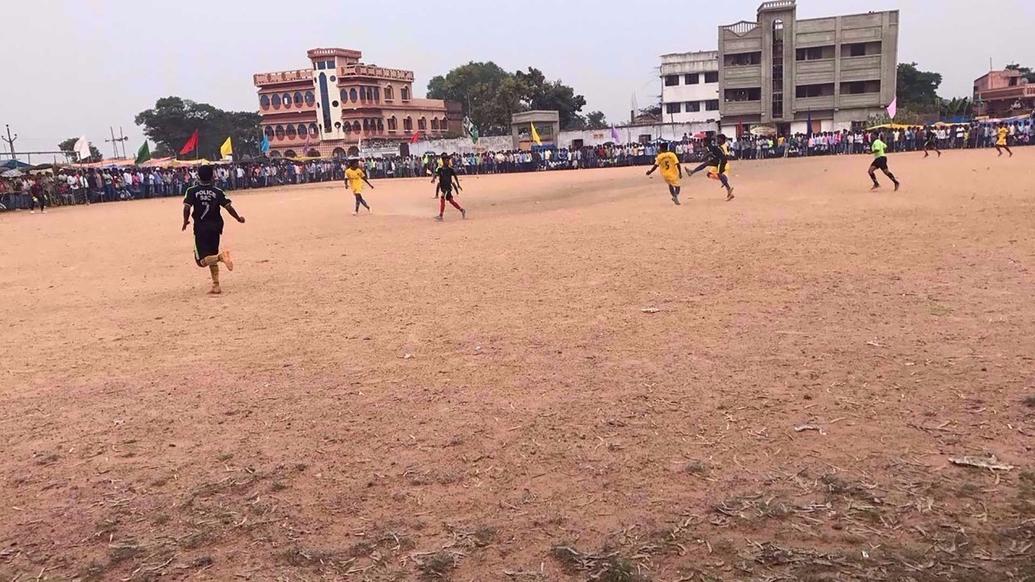 Two-day football tournament in Rajnagar receives massive turnout