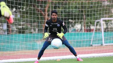 Jamshedpur FC practice ahead of their match with Minerva Punjab FC in the Hero Super Cup