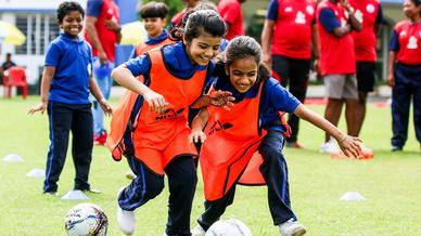 Over 100 kids attend Grassroots Festival integrated with Coaches' Workshop Over 100 kids attend Grassroots Festival integrated with Coaches' Workshop