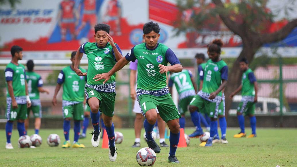 Reserves practice ahead of match with Imphal's Trau FC