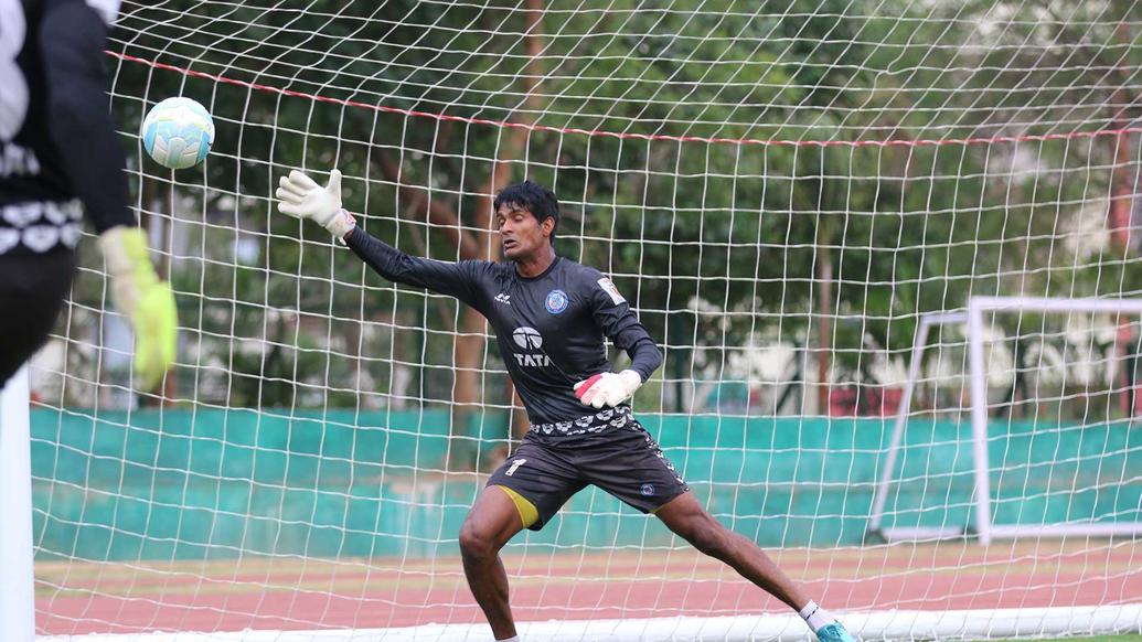 Jamshedpur FC practice ahead of their match with Minerva Punjab FC in the Hero Super Cup