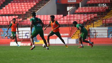 Jamshedpur FC squad is taken through the paces in an intense training session