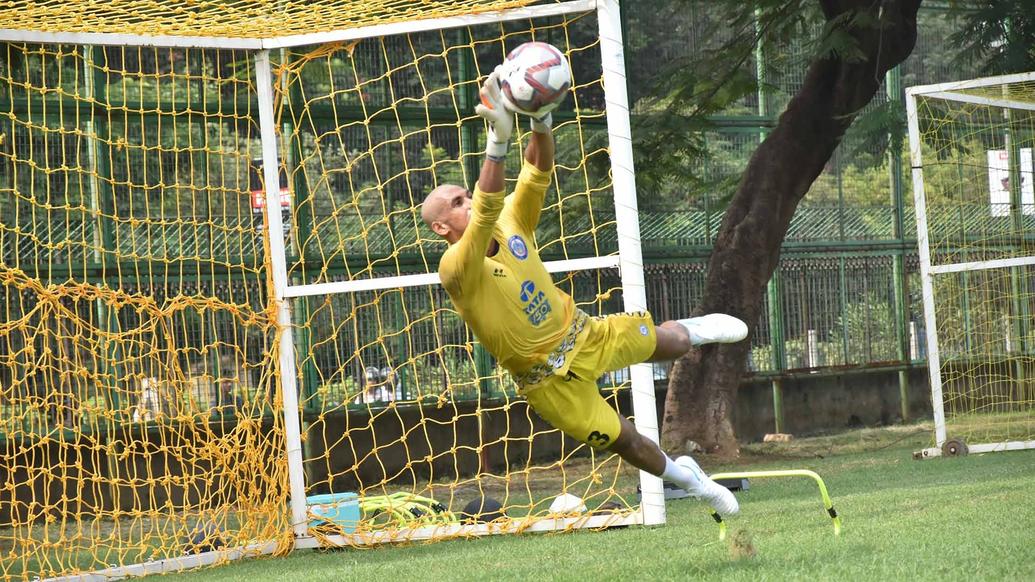 Jamshedpur FC players slog it out in the training session