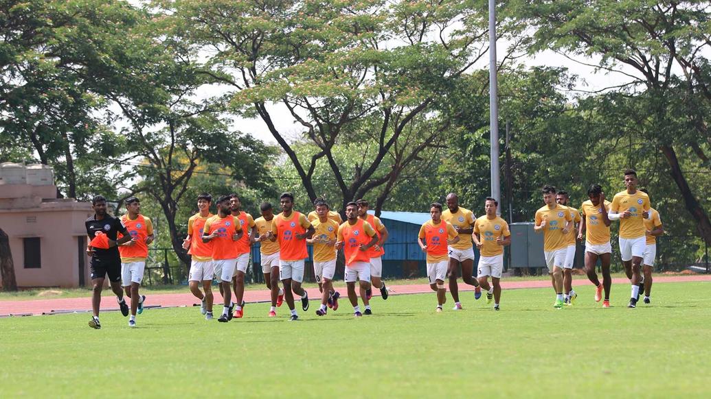 Jamshedpur FC's final training session ahead of #JFCvFCG Jamshedpur FC's final training session ahead of #JFCvFCG
