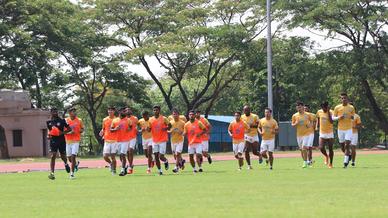 Jamshedpur FC's final training session ahead of #JFCvFCG Jamshedpur FC's final training session ahead of #JFCvFCG