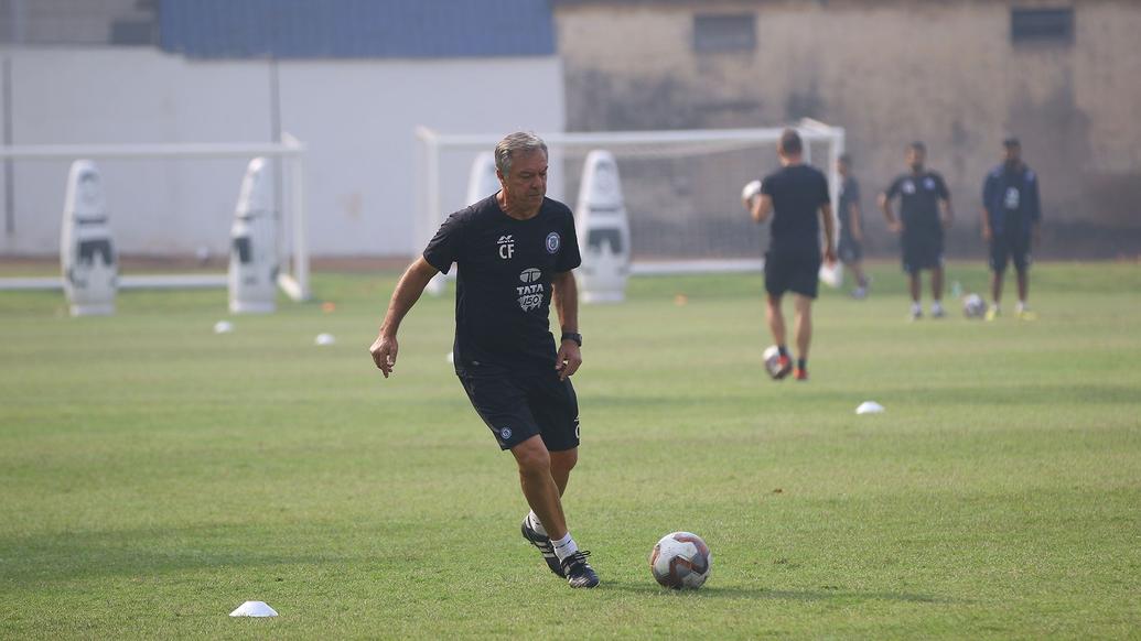 Jamshedpur FC continue the hard work in training after an important victory over Chennaiyin FC . Jamshedpur FC continue the hard work in training after an important victory over Chennaiyin FC .