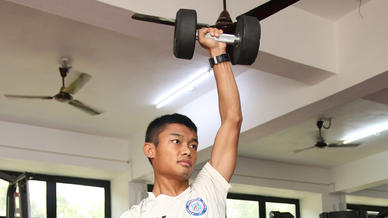Jamshedpur FC players workout ahead of #JFCvFCG Jamshedpur FC players workout ahead of #JFCvFCG