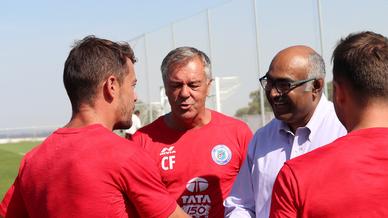 Jamshedpur FC chairman Mr. Sunil Bhaskaran visits the training camp in Madrid, Spain