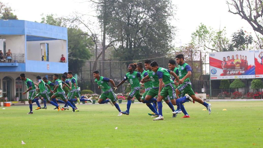 Reserves practice ahead of match with Imphal's Trau FC