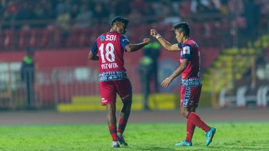 The Jamshedpur squad captured in action at the Furnace 💥 