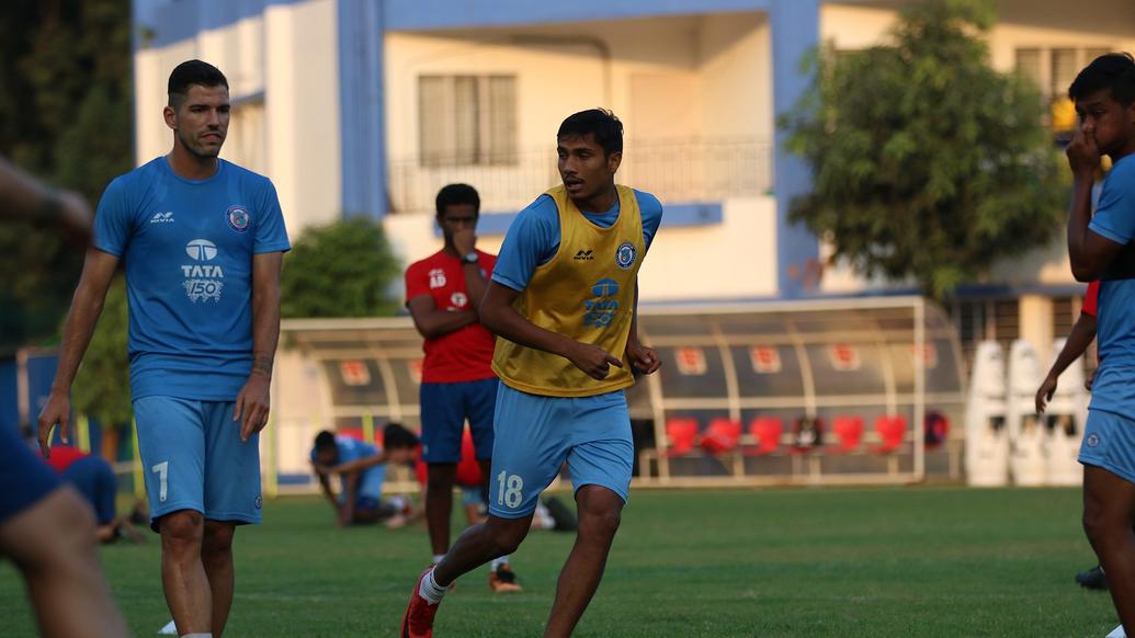 Jamshedpur FC squad training ahead of a tough match against FC Goa