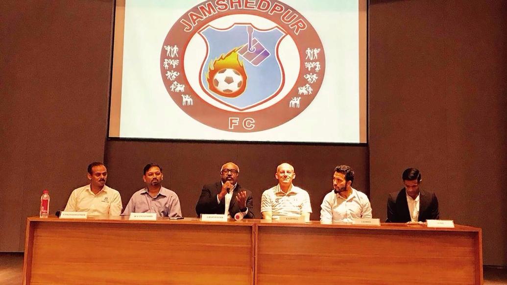 Jamshedpur FC official logo launch in Jamshedpur Jamshedpur FC official logo launch in Jamshedpur
