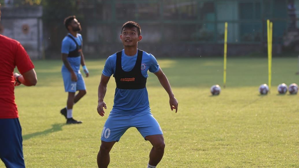 Jamshedpur FC squad training ahead of a tough match against FC Goa