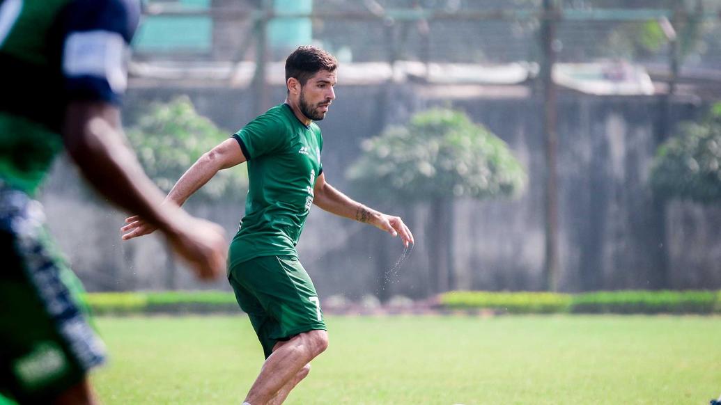 Jamshedpur FC players hustle it out in training Jamshedpur FC players hustle it out in training