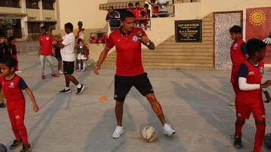 Tim Cahill visits our Football School at Loyola. Tim Cahill visits our Football School at Loyola.