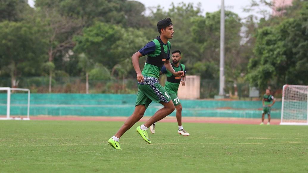 Jamshedpur FC practice ahead of their match with Minerva Punjab FC in the Hero Super Cup Jamshedpur FC practice ahead of their match with Minerva Punjab FC in the Hero Super Cup