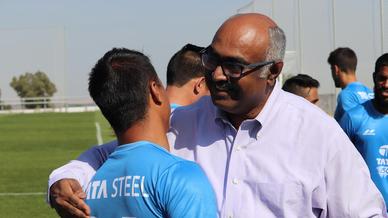 Jamshedpur FC chairman Mr. Sunil Bhaskaran visits the training camp in Madrid, Spain