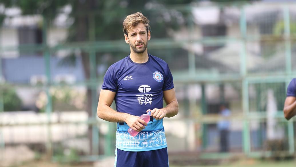 Jamshedpur FC players slog it out in the training session