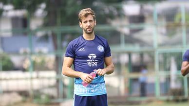 Jamshedpur FC players slog it out in the training session