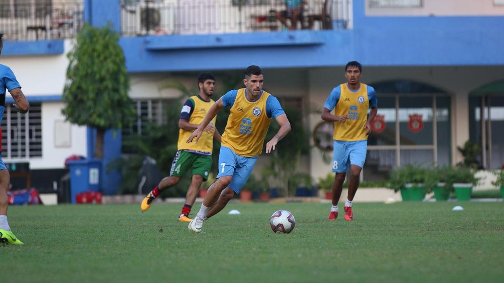 Jamshedpur FC squad training ahead of a tough match against FC Goa