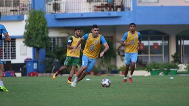 Jamshedpur FC squad training ahead of a tough match against FC Goa