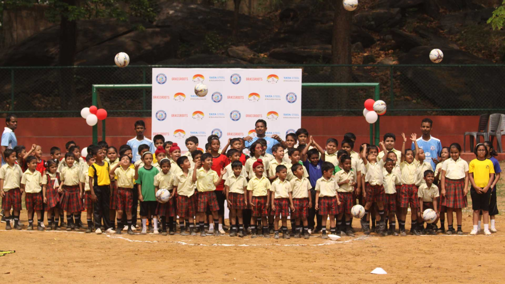 Jamshedpur FC successfully launched its seventh Football School in collaboration with Hill Top School