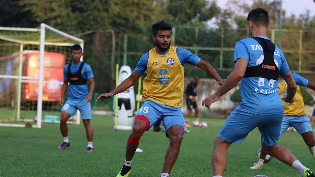 Jamshedpur FC squad training ahead of a tough match against FC Goa