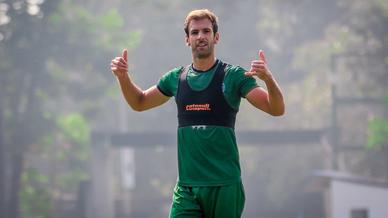 Jamshedpur FC players hustle it out in training 