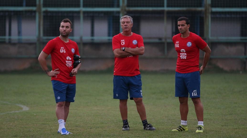 Jamshedpur FC squad training ahead of a tough match against FC Goa