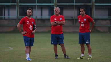 Jamshedpur FC squad training ahead of a tough match against FC Goa