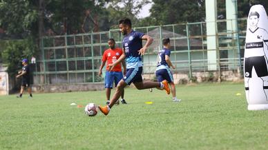 Jamshedpur FC players slog it out in the training session