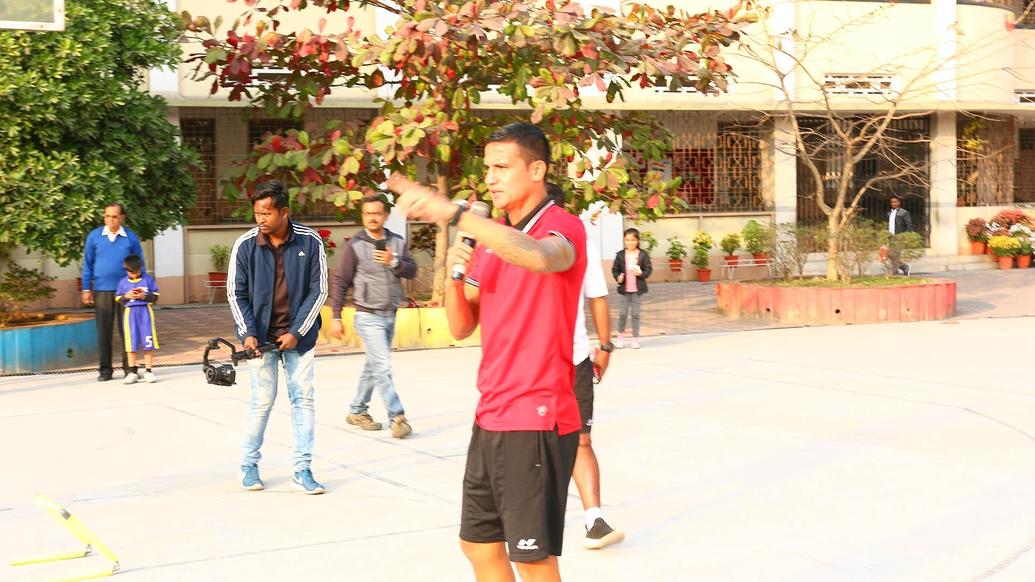 Tim Cahill visits our Football School at Loyola. Tim Cahill visits our Football School at Loyola.