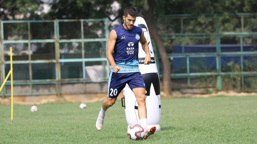 Jamshedpur FC players slog it out in the training session