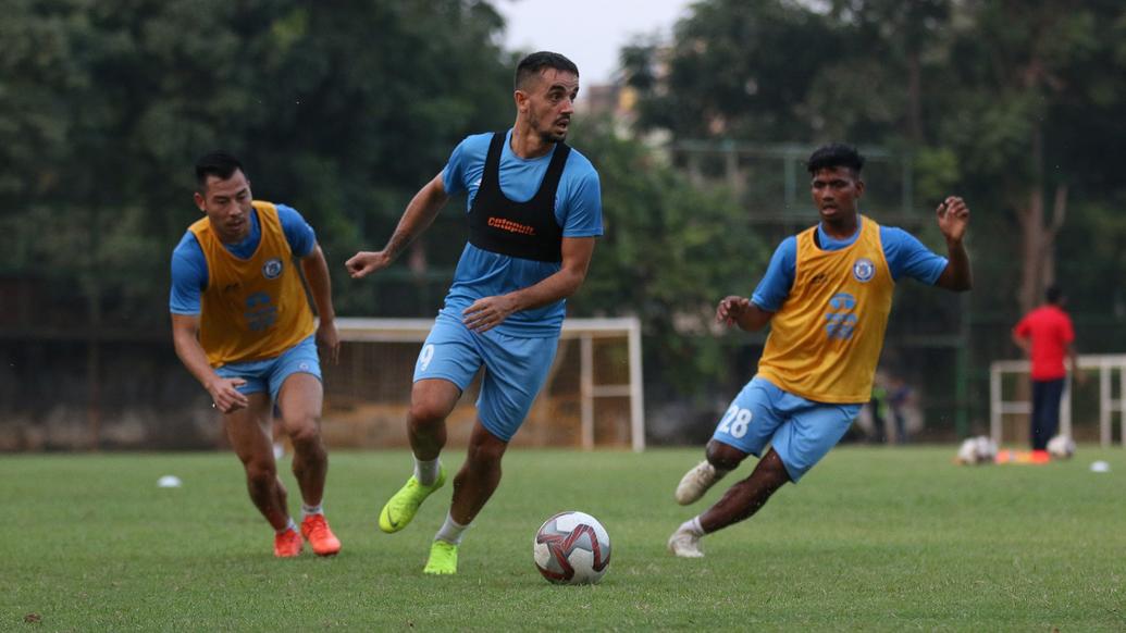 Jamshedpur FC squad training ahead of a tough match against FC Goa