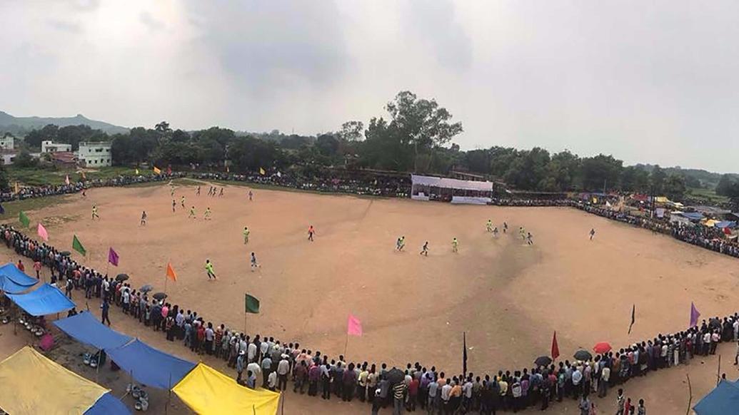 Two-day football tournament in Rajnagar receives massive turnout