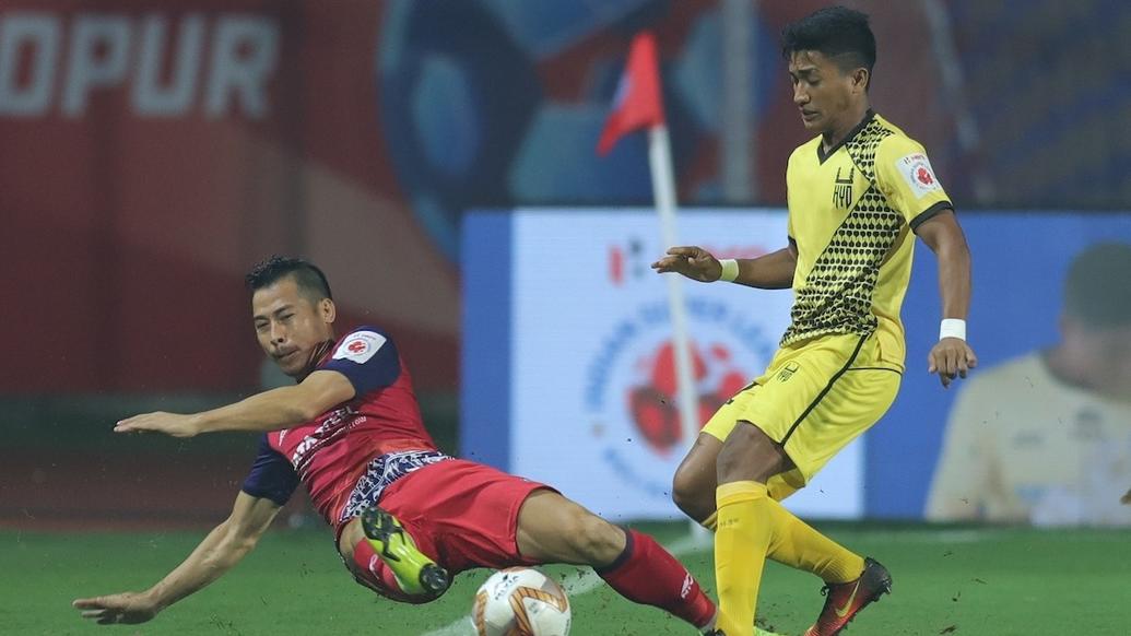 Jamshedpur Fc Ran Riot Against Hyderabad Fc At The Furnace Jamshedpur