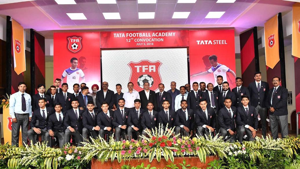 Convocation ceremony for the 13th batch of Tata Football Academy