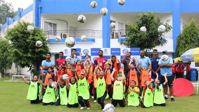 Over 100 kids attend Grassroots Festival integrated with Coaches' Workshop Over 100 kids attend Grassroots Festival integrated with Coaches' Workshop