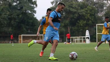 Jamshedpur FC squad training ahead of a tough match against FC Goa